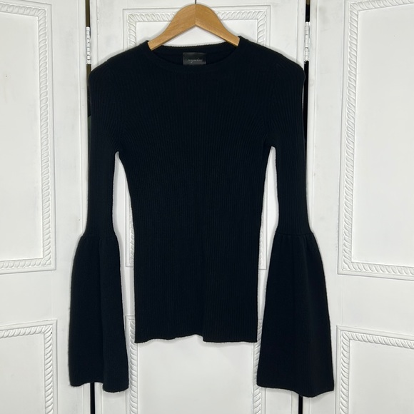 Magaschoni 100% cashmere long bell sleeve sweater